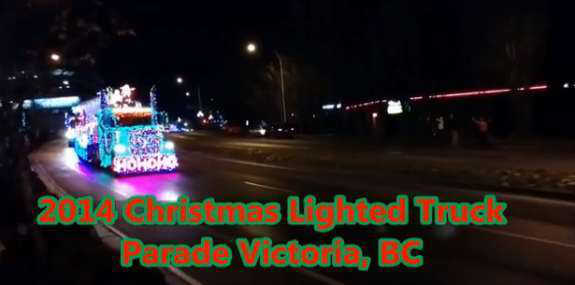 truck lights parade