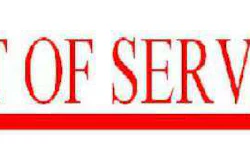 OUT OF SERVICE SIGN