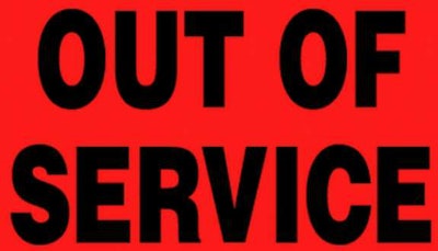 out of service