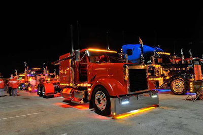 Custom trucks light up MATS.