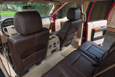 The interior is comfortable and roomy. Leg and headroom are the best you'll find in a full-size pickup.