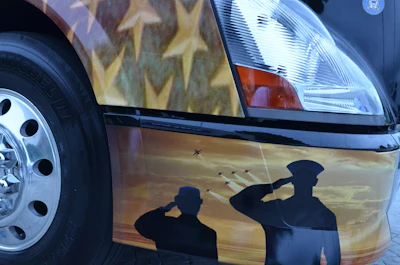 Volvo's New River Valley assembly plant in Dublin, Virginia unveiled the design for its 2015 Ride for Freedom truck, which will travel in a motorcade from the plant to the U.S. capital during Memorial Day weekend.