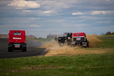 Allen Boles #3 and Optima's Mike Ryan get too close for comfort