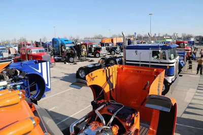 Plenty of custom trucks to see.