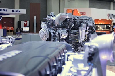 Paccar engines on display
