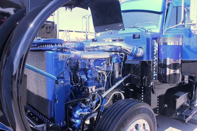 Under the hood of the 2005 Peterbilt