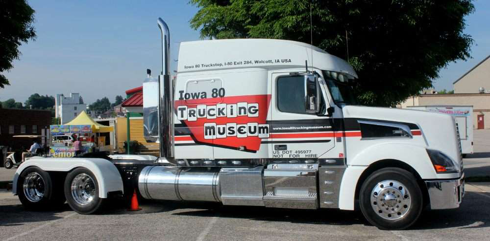 One of three trucks at ATHS convention from I80 Trucking Museum in Walcott, Iowa