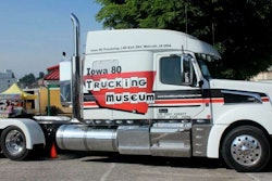 One of three trucks at ATHS convention from I80 Trucking Museum in Walcott, Iowa