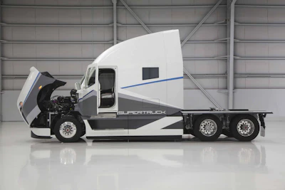 The engine is a 10.7 liter Detroit diesel