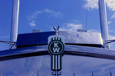 LeRoy the donkey on the front of 'LeRoy,' the 2007 Kenworth 900L