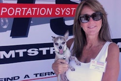 Polly Trotter with her chihuahua Bentley Andrew