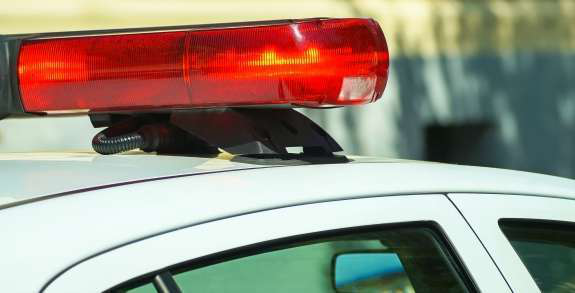 police car lights
