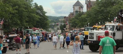 How Main Street in Cortland, NY looked on Saturday, Aug. 8.