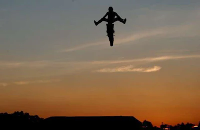 FMX Motorcross riders Friday night