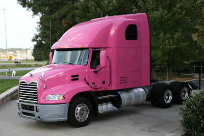 Breast Cancer Awareness Mack at the company's Greensboro, NC facility