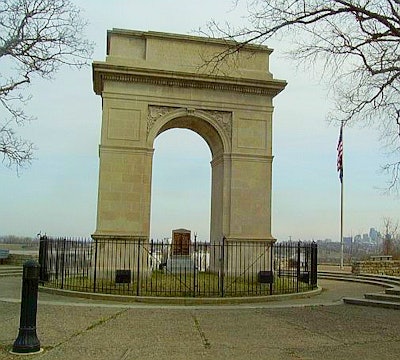 The Rosedale Arch is dedicated to the men of Rosedale, a neighborhood district and former municipality on the southern edge of Kansas City, Kan. who served in World War I.