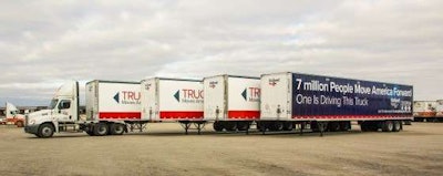 Trucking Moves America Forward wrap on a Holland truck. (Image Courtesy of Holland)