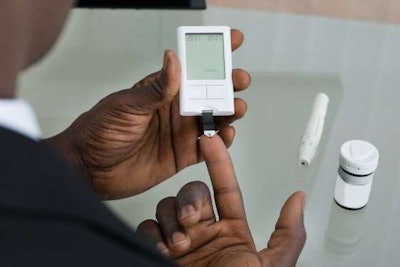 Diabetics must monitor their blood glucose levels.