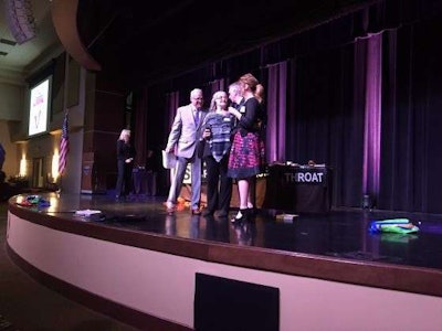 Tamara Daniels accepts her Longevity Award.