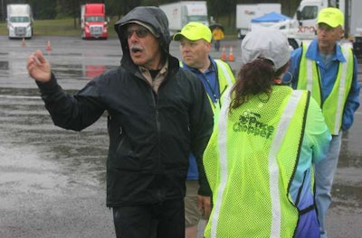 Course designer Mike Mastronianni, who has driven for the Golub Corporation for 34 years.