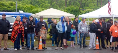 Part of the crowd at the driving competition