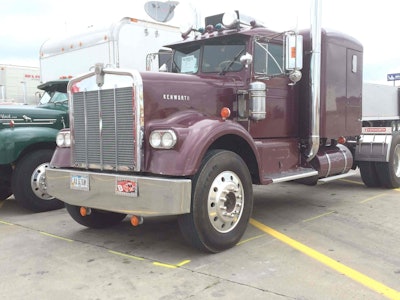 Trucks arrive for 2016 Walcott Truckers Jamboree at Iowa 80 Truck Stop