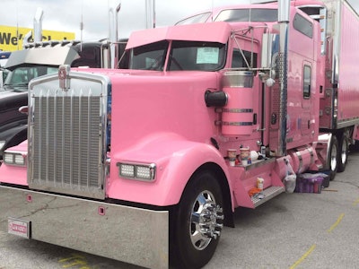 Trucks arrive for 2016 Walcott Truckers Jamboree at Iowa 80 Truck Stop