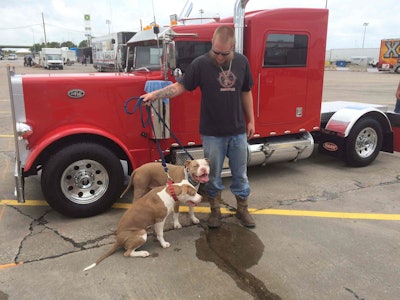 Trucks arrive for 2016 Walcott Truckers Jamboree at Iowa 80 Truck Stop