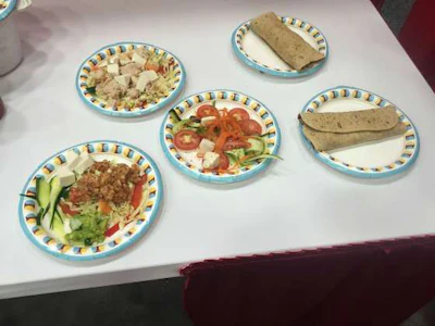 Some of the truck-friendly recipes Cordero and Kyrk made during their GATS demonstration.