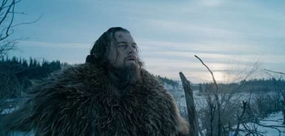 Leonardo DiCaprio in The Revenant (Image Courtesy of 20th Century Fox/HBO Now)