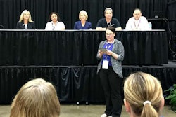Women trucking panel members (from left) Ellen Voie, Sylvia Heinrch, Linda Longton, Mark Willis & Tim Aschoff.