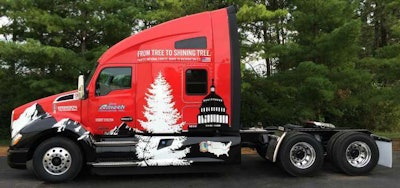 This Kenworth T680 will carry the Capitol Christmas Tree to Washington, D.C.