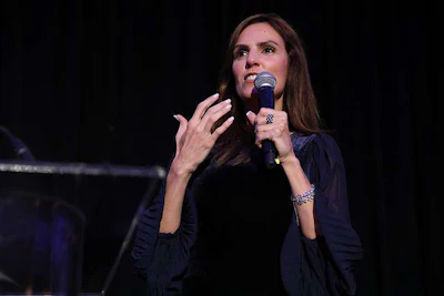 Taya Kyle, wife of the late “American Sniper” Chris Kyle, speaks at TCA’s Fourth Annual Wreaths Across America Gala. (TCA Photo)