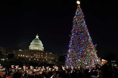 Last year’s Christmas tree lighting in Washington, D.C.