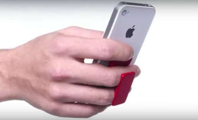 FlyGrip attaches to your phone to offer more stability while you’re holding it.