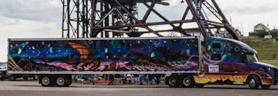 One side of Bowlby’s truck features two dragons. (Image Courtesy of Heidi Bowlby)