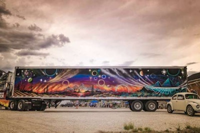The other side of the truck is a landscape. (Image Courtesy of Heidi Bowlby)
