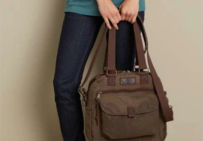 Duluth Trading for Women's oil cloth bags are durable, making them great for truckers. They come in many different styles, colors and prices. The Oil Cloth Business Tote, pictured, offers the utility of a briefcase while still being flexible enough for day-to-day use. It retails online for $109.50.