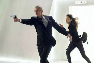 Rupert Friend (left) and Hannah Ware (right) star in Hitman: Agent 47. (Image Courtesy of Florida)