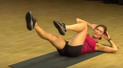 The bicycle exercise in-progress.