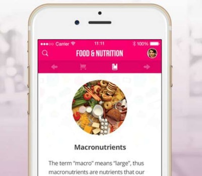 Screenshot from the Sweat With Kayla app