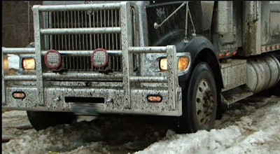 The ice roads turned to mud and slush. (History Channel photo)