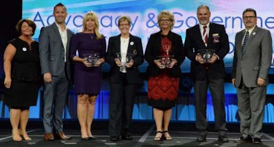 John Lex (second from right) with other ATA image award winners. (ATA photo)