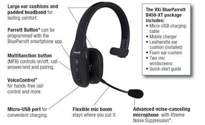 Hear and be heard with BlueParrott B450 XT Bluetooth headset