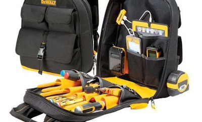 Dewalt backpack with built-in charger doc.