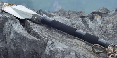 Folding shovel can handle lot of tasks.