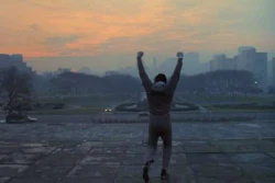 A scene from Rocky (1976).