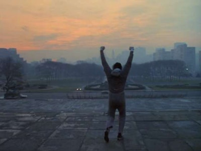 A scene from Rocky (1976).