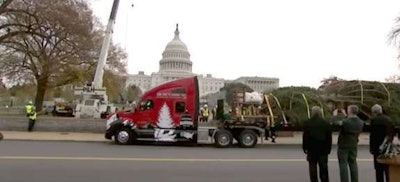 Christmas tree arrives on Capitol Hill