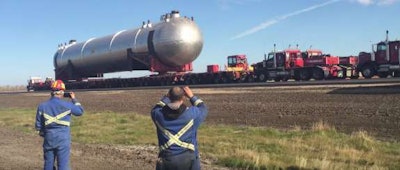 On the road to Fort McMurray, Alberta. Canada